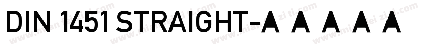 DIN 1451 STRAIGHT字体转换